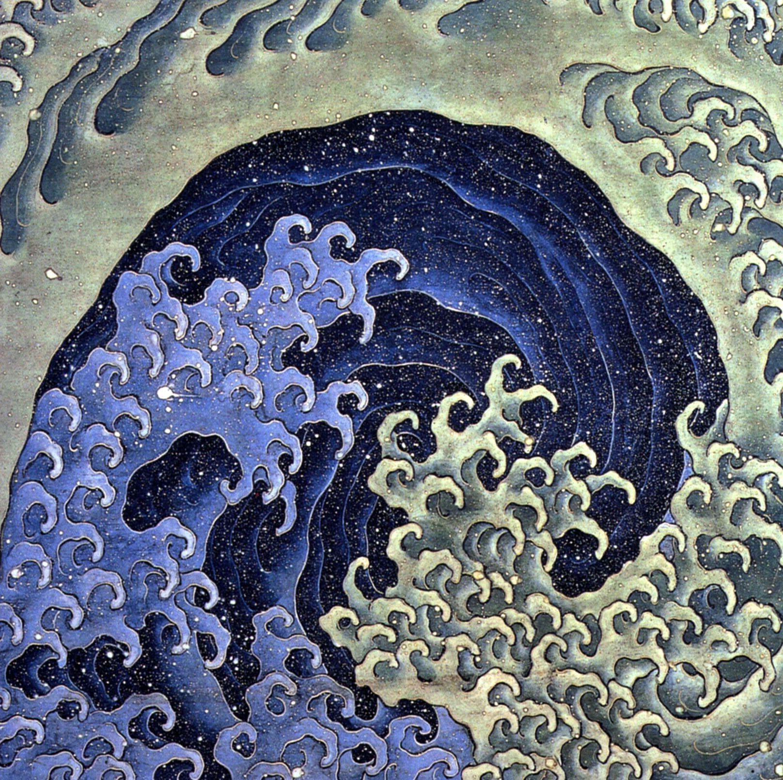 Katsushika Hokusai’s “Femenine wave.” WikiArt. Public Domain.