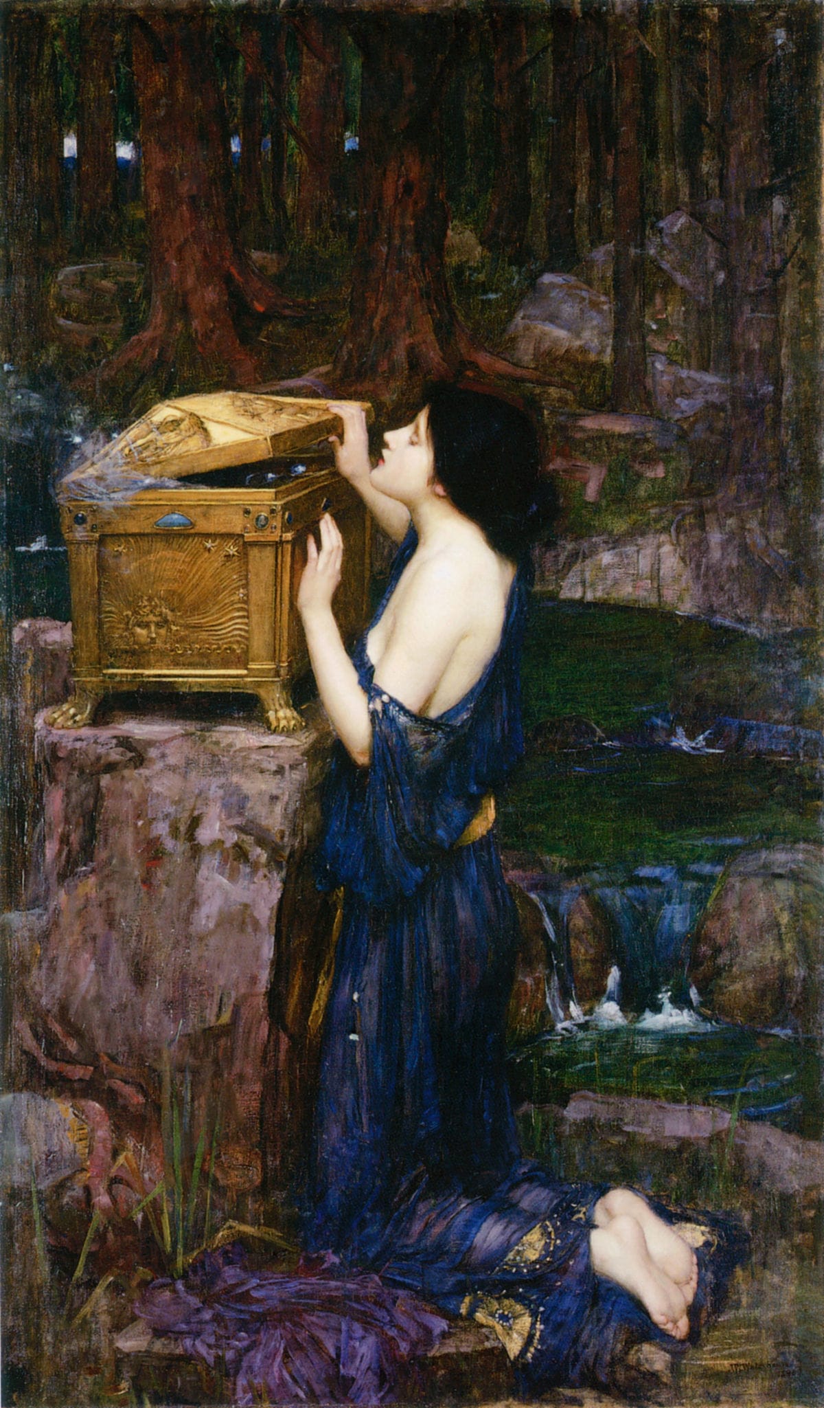 John William Waterhouse's "Pandora," 1898. WikiArt. Public Domain.