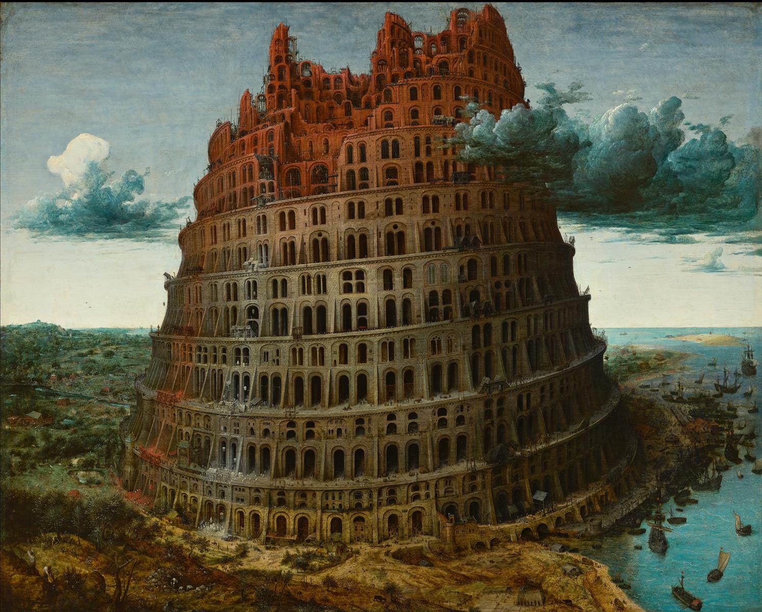 Pieter Bruegel the Elder’s “The ‘Little’ Tower of Babel,” 1563. WikiArt. Public Domain.